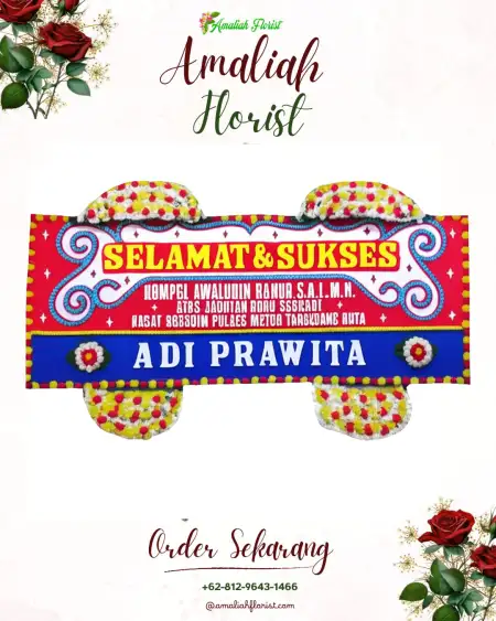 Papan Bunga Ucapan Selamat Amabi Oefeto